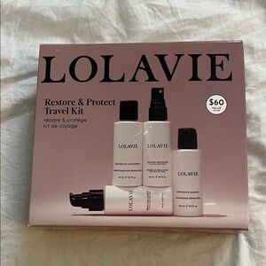 LOLA VIE Restore & Protect Travel Kit - Black and White